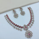 Lucentarts Jewellery Sparkling American Diamond Necklace Set for Women