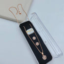 Lucentarts Jewellery Gold Plated Austrian Stone Chain Pendant