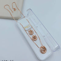 Lucentarts Jewellery Gold Plated Austrian Stone Chain Pendant