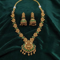 Lucentarts Jewellery Pota Stone And Pearl "Lakshmi " Necklace Set