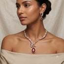 Lucentarts Jewellery Designer Austrian Stone Necklace Set