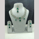Lucentarts Jewellery Sparkling American Diamond Necklace Set for Women