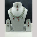 Lucentarts Jewellery Sparkling American Diamond Necklace Set for Women