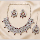 Lucentarts Jewellery Austrian Stone Necklace Set for Women