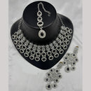 Lucentarts Jewellery Crystal And Kundan Stone Necklace Set for Women