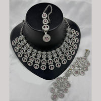 Lucentarts Jewellery Crystal And Kundan Stone Necklace Set for Women