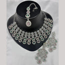 Lucentarts Jewellery Crystal And Kundan Stone Necklace Set for Women