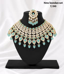 Lucentarts Jewellery Kundan Stone And Beads Choker Necklace Set for Women