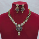 Lucentarts Jewellery Sparkling American Diamond Necklace Set for Women