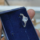 Lucentarts Jewellery Silver Plated Austrian Stone Ring