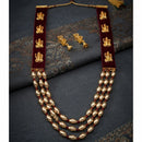 Lucentarts  Jewellery Gold Plated Laxmi Design Necklace Set