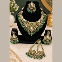 Lucentarts Jewellery Premium Austrain Stone And Beads Necklace Set for Women