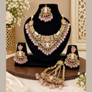 Lucentarts Jewellery Premium Austrain Stone And Beads Necklace Set for Women