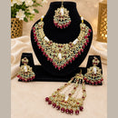 Lucentarts Jewellery Premium Austrain Stone And Beads Necklace Set for Women