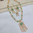 Lucentarts Jewellery Luxury Polki Kundan And American Diamond Necklace Set