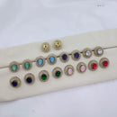 Lucentarts Jewellery Beautiful American Diamond Studs Earrings 