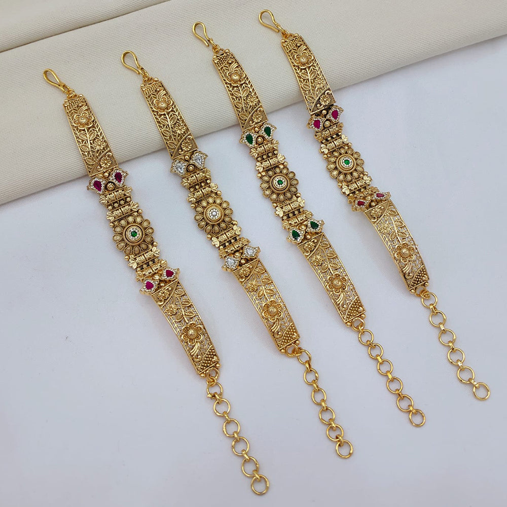 Lucentarts Jewellery Elegant Ethnic Pota Stone Adjustable Bracelet