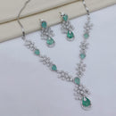 Lucentarts Jewellery Luxury American Diamond Necklace Set