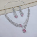 Lucentarts Jewellery Luxury American Diamond Necklace Set