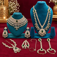 Lucentarts Jewellery Austrian Stone And Beads Bridal Jewellery Set