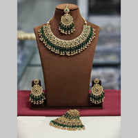 Lucentarts Jewellery Elegant Austrian Stone And Pearl Necklace Set