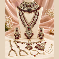 Lucentarts Jewellery Gorgeous Austrian Stone And Beads Bridal Jewellery Set