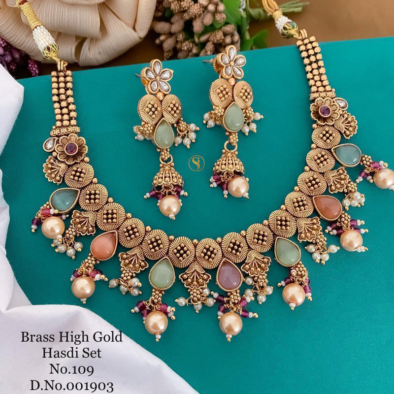 Sai Fashion Gold Plated Necklace Set