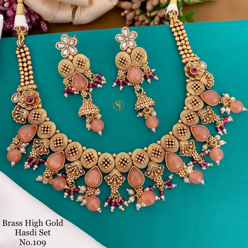 Sai Fashion Gold Plated Necklace Set