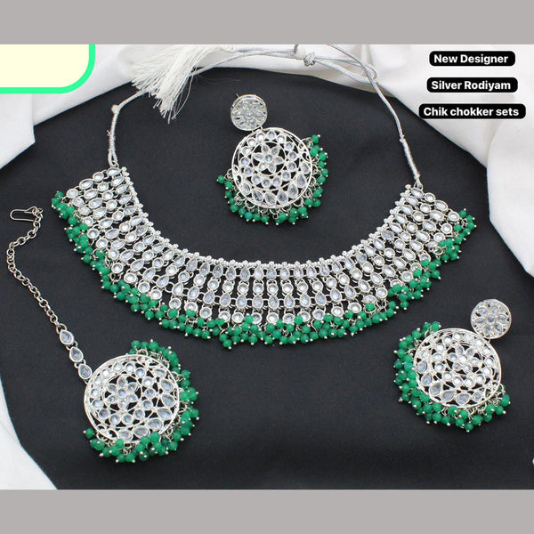 Sai Fashion Silver Plated Necklace Set