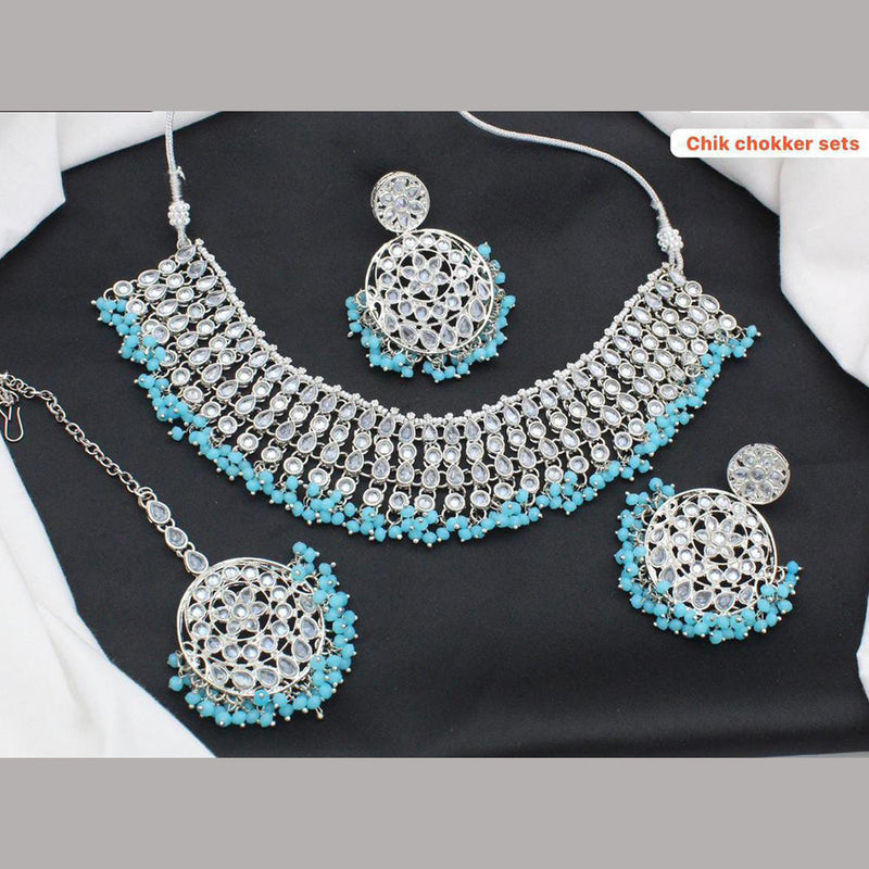 Sai Fashion Silver Plated Necklace Set