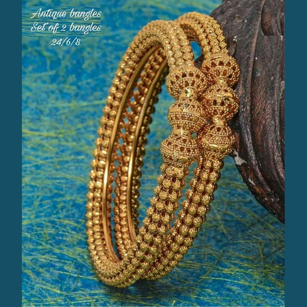 Sai Fashion Gold Plated Bangle Set