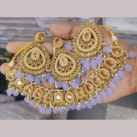 Sai Fashion Gold Plated Crystal Stone Necklace Set