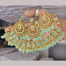 Sai Fashion Gold Plated Crystal Stone Necklace Set