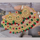 Sai Fashion Gold Plated Crystal Stone Necklace Set