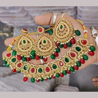 Sai Fashion Gold Plated Crystal Stone Necklace Set