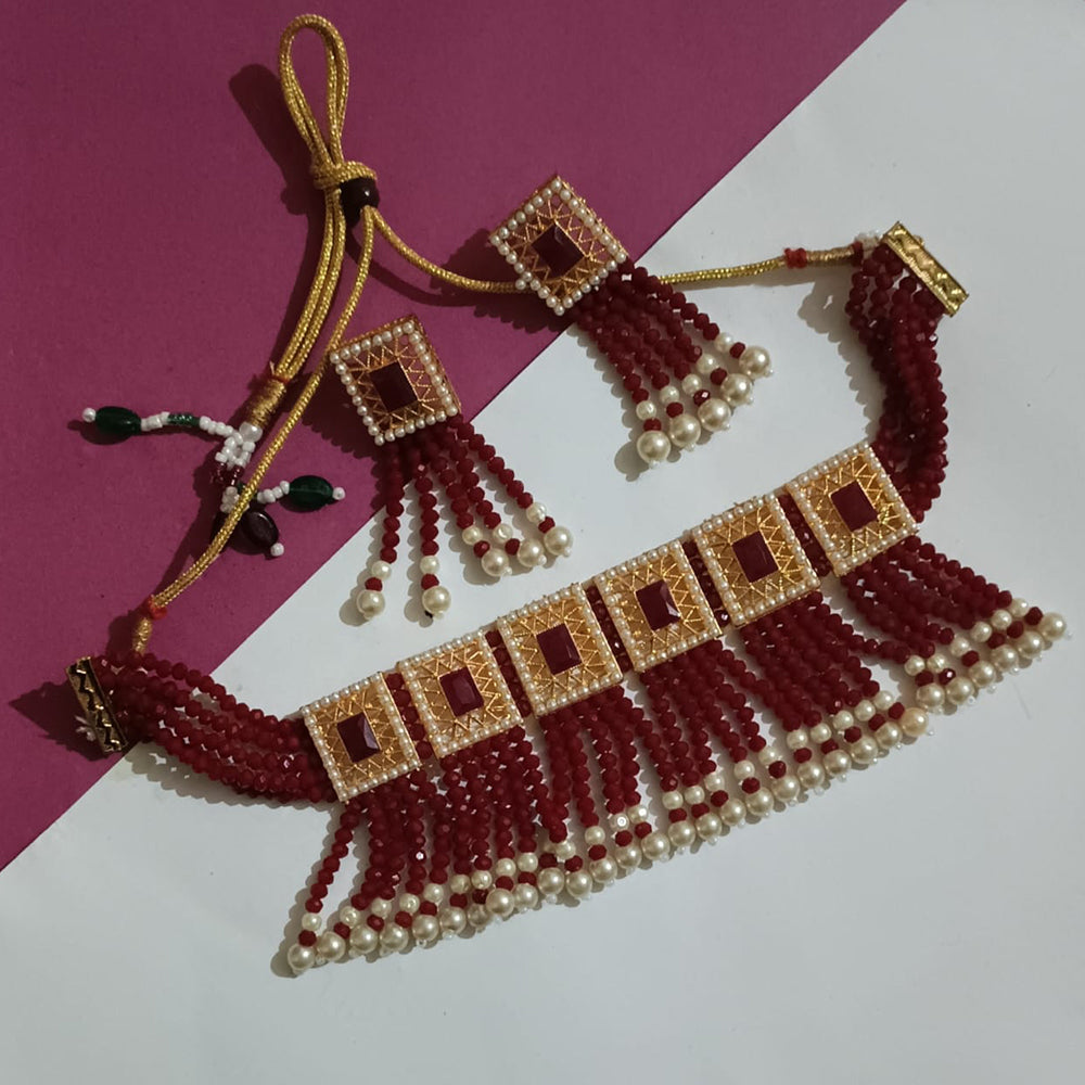 Sai Fashion Gold Plated Necklace Set