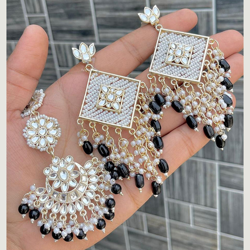 Buy Indian Petals Keri Design Rajputi Style Stone Fashion Gold Earrings  with Drops for Girls Women, Artificial Fashion Dangler Earrings Jhumka.  Multi Online at Best Prices in India - JioMart.