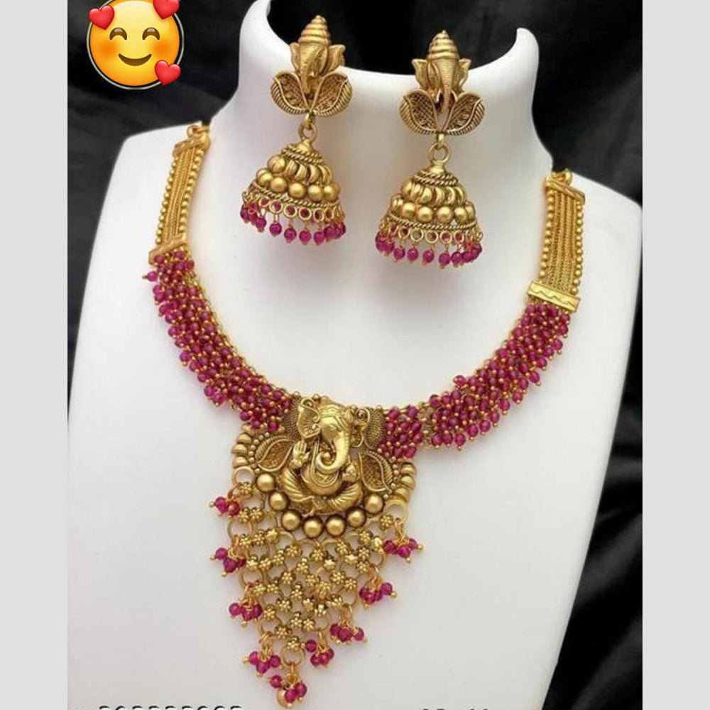 Sai Fashion Gold Plated Necklace Set