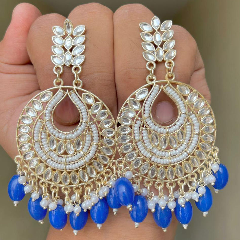 Sai Fashion Gold Plated Dangler Earrings