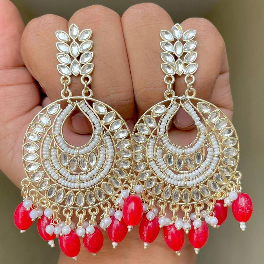Sai Fashion Gold Plated Dangler Earrings