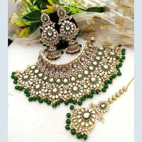 Sai Fashion Gold Plated Kundan And Meenakari Choker Necklace Set