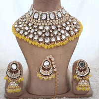 Sai Fashion Gold Plated Kundan And Beads Necklace Set