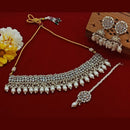 Sai Fashion Gold Plated Crystal Stone And Beads Choker Necklace Set