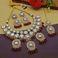 Sai Fashion Gold Plated Kundan Necklace Set