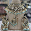 Sai Fashion Gold Plated Kundan Pearl And Beads Necklace Set