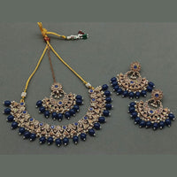 Sai Fashion Gold Plated Kundan And Beads Necklace Set