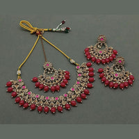 Sai Fashion Gold Plated Kundan And Beads Necklace Set