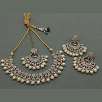 Sai Fashion Gold Plated Kundan And Beads Necklace Set