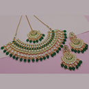 Sai Fashion Gold Plated Kundan Stone Necklace Set
