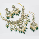 Sai Fashion Gold Plated Kundan Stone And Beads Necklace Set